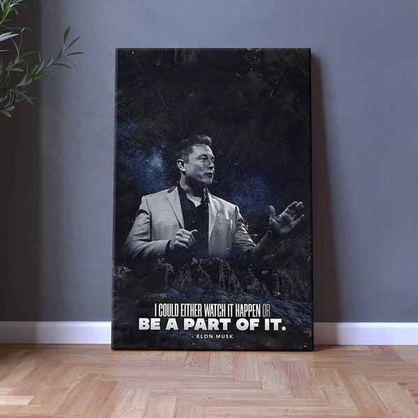 Elon Musk SpaceX Quote Canvas Print | Merchelon.com