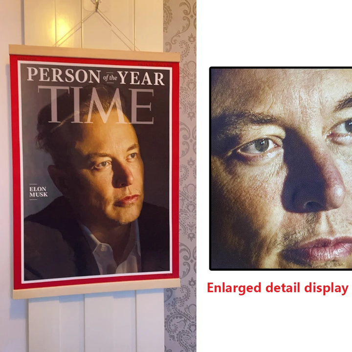 Elon Musk Time Magazine Cover Canvas | Merchelon.com