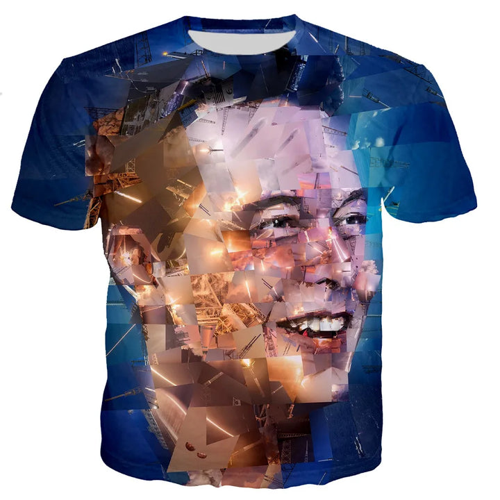 Elon Musk 3D Printed T-Shirt - Oversized Tee | Merchelon.com