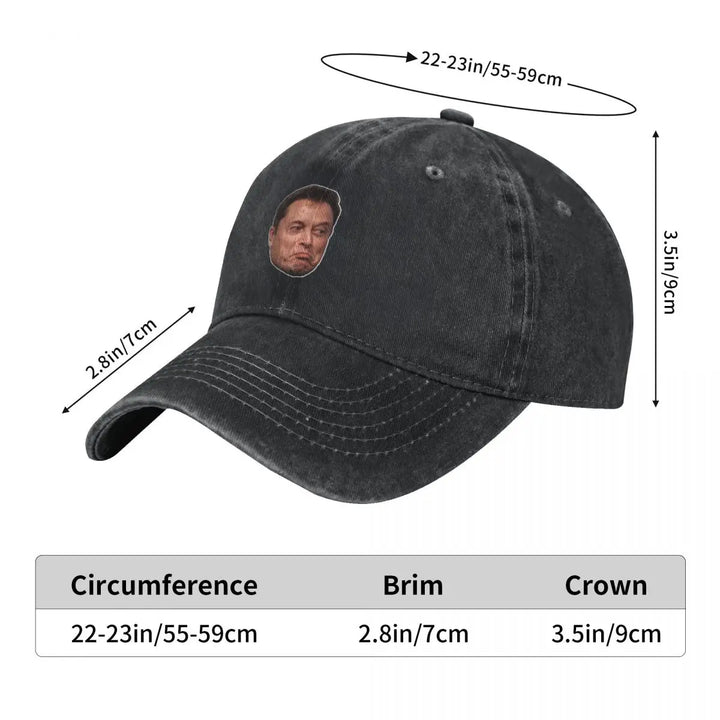 Buy Elon Musk Hilarious Face Baseball Cap | Merchelon.com