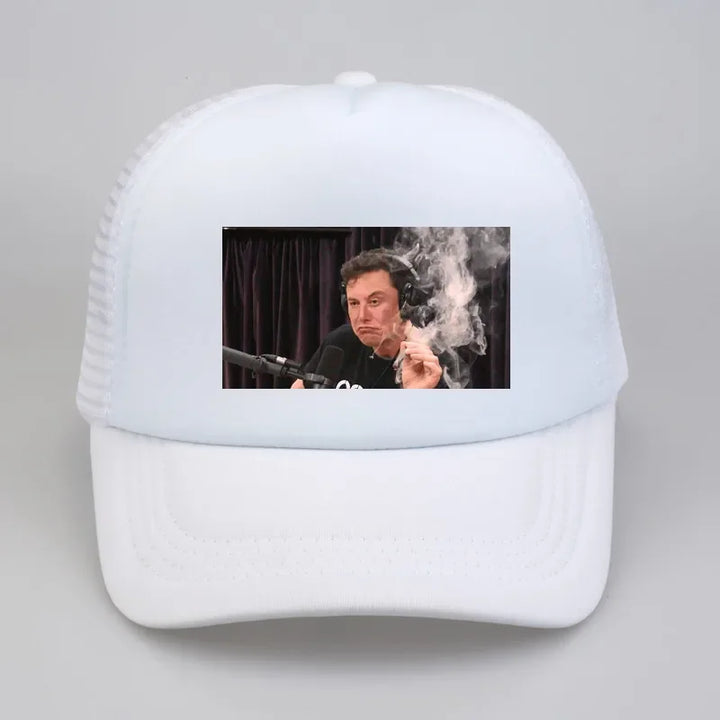 Elon Musk Smoking Snapback Cap – Adjustable Hat | Merchelon