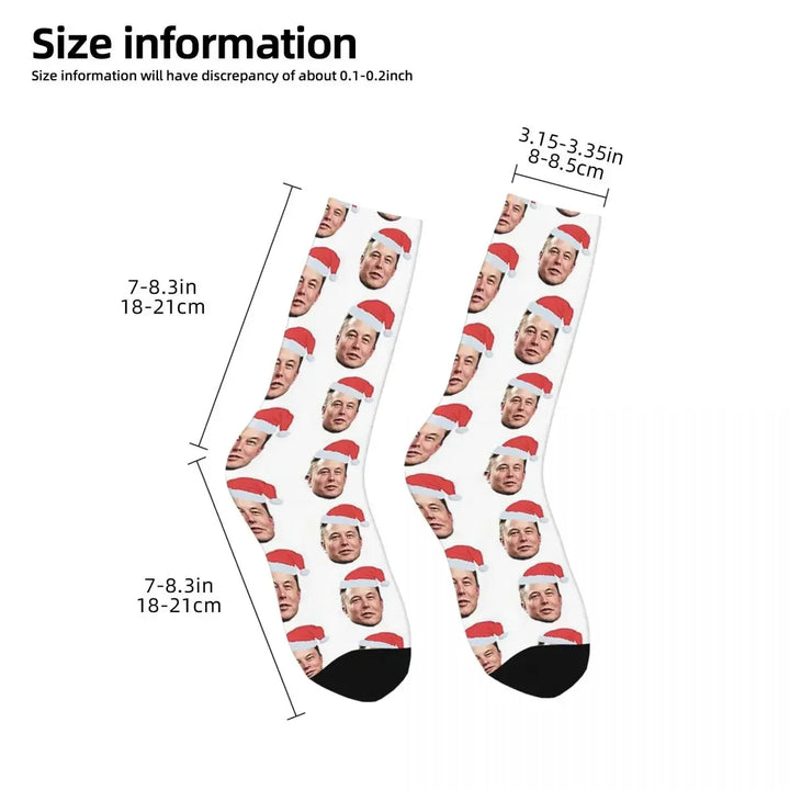 Elon Musk Harajuku Socks - Sweat-Absorbing & Comfy