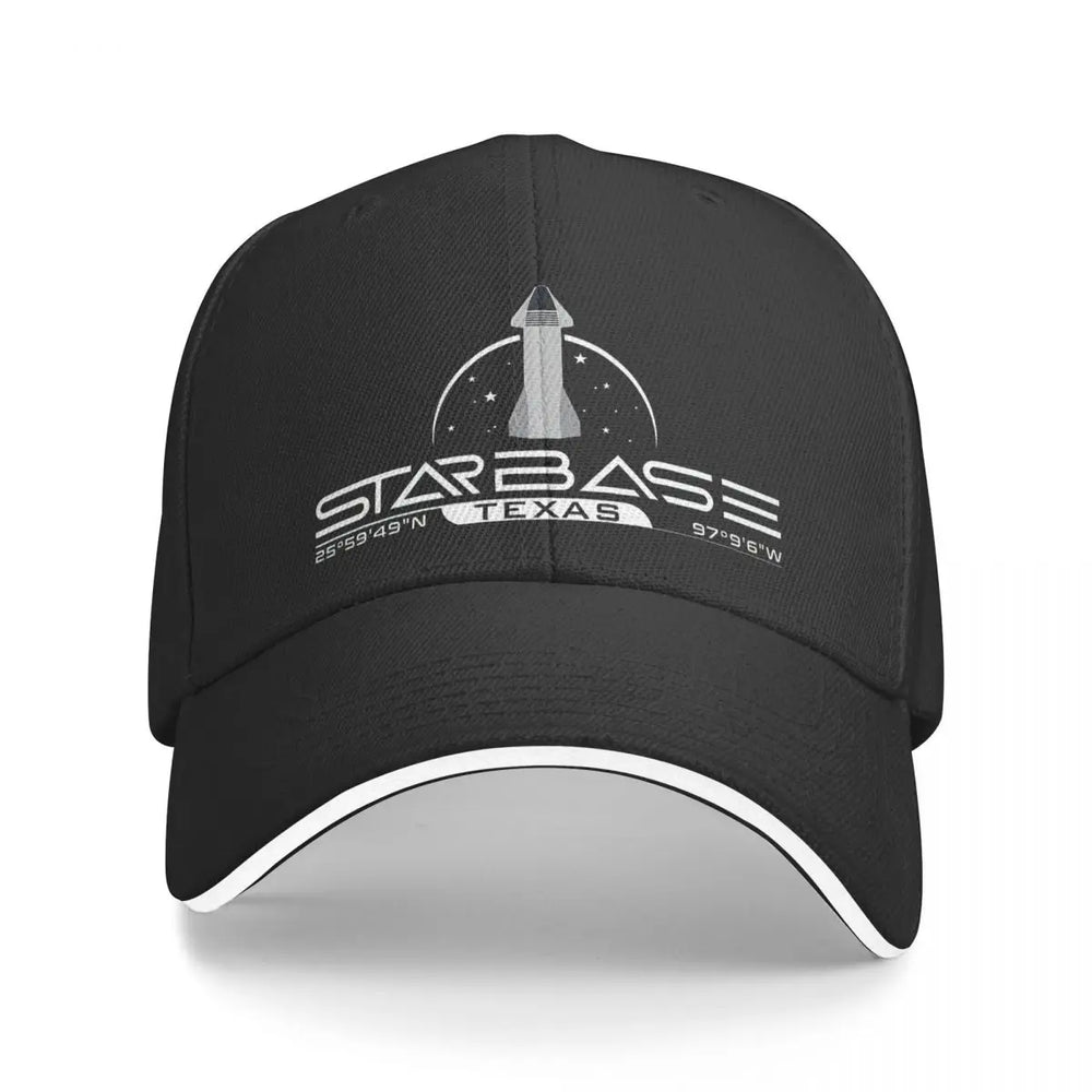Starbase Texas SpaceX Starship Windproof Cap in black