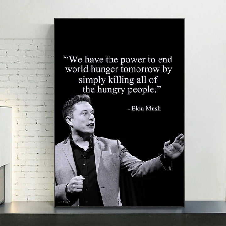 Buy Inspirational Elon Musk Art Poster | Merchelon.com