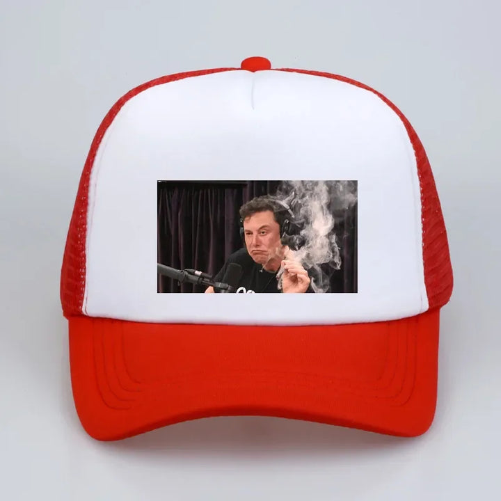 Elon Musk Smoking Snapback Cap – Adjustable Hat | Merchelon