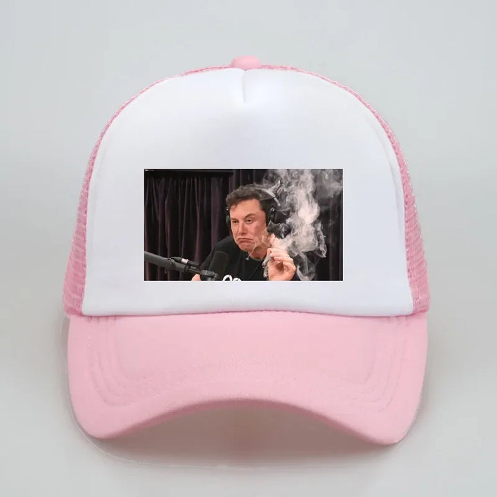 Elon Musk Smoking Snapback Cap – Adjustable Hat | Merchelon