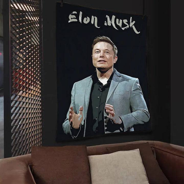 Buy Elon Musk Hippie Wall Tapestry | Merchelon.com