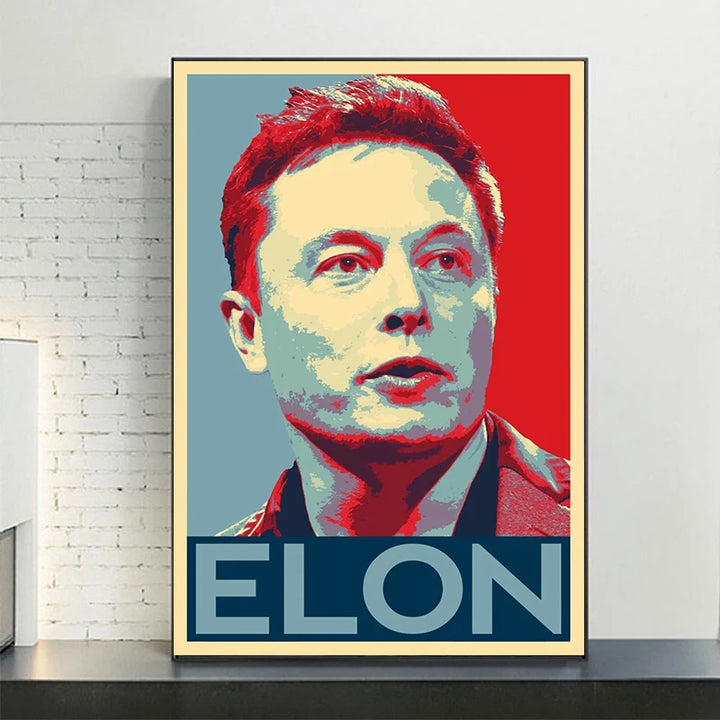 Buy Inspirational Elon Musk Art Poster | Merchelon.com