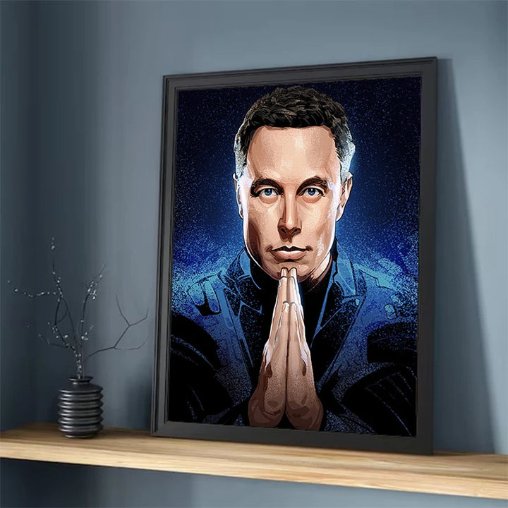 Elon Musk Canvas Wall Art - Home & Room Decor | Merchelon