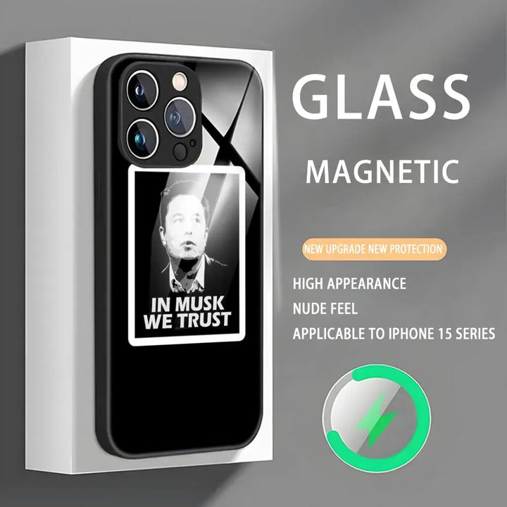 Buy ELON MUSK Magnetic Glass Phone Case | Merchelon.com