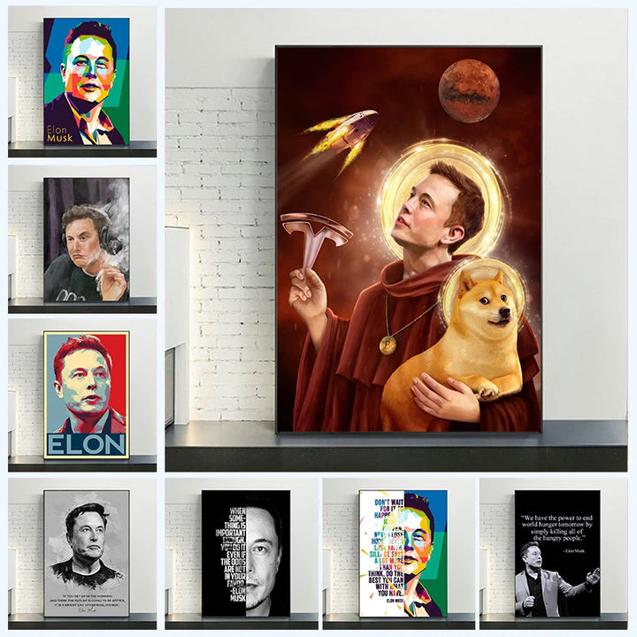 Buy Inspirational Elon Musk Art Poster | Merchelon.com