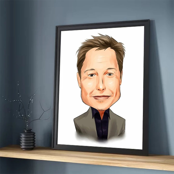 Elon Musk Canvas Poster - Wall Art for Bedroom | Merchelon