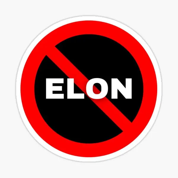 No Elon Sticker Set