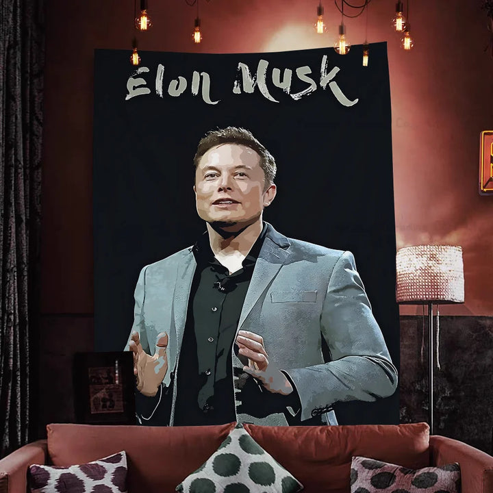 Buy Elon Musk Hippie Wall Tapestry | Merchelon.com