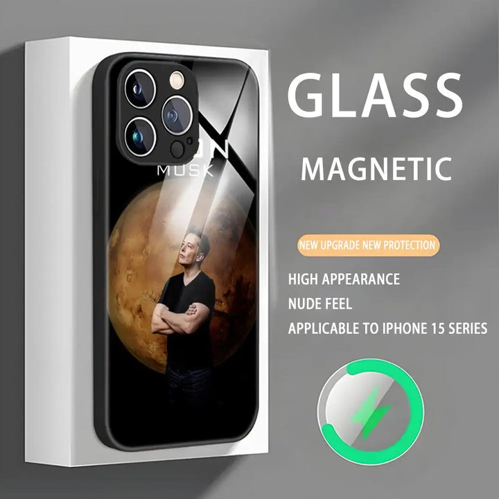 Buy ELON MUSK Magnetic Glass Phone Case | Merchelon.com