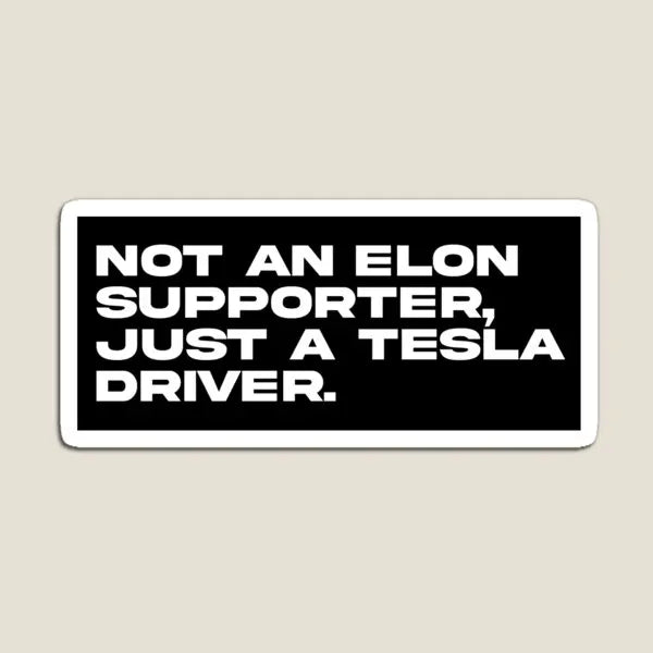 Funny Anti-Elon Tesla Car Bumper Magnet