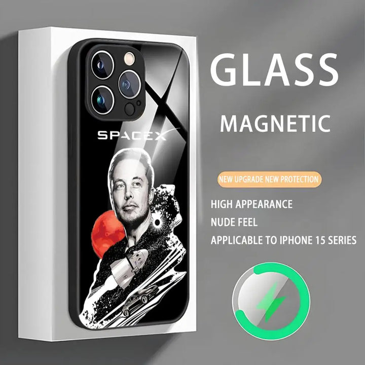 Buy ELON MUSK Magnetic Glass Phone Case | Merchelon.com