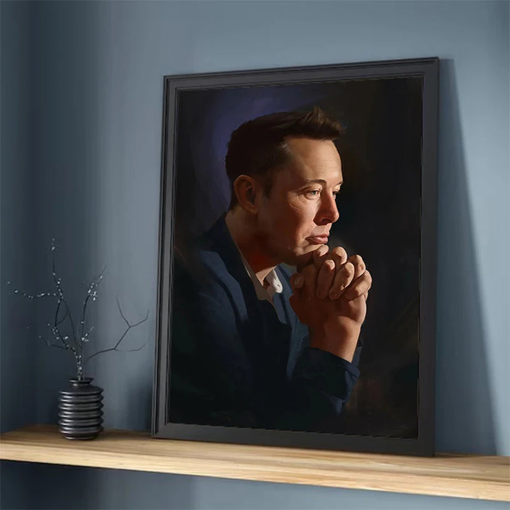 Elon Musk Canvas Poster - Wall Art for Bedroom | Merchelon