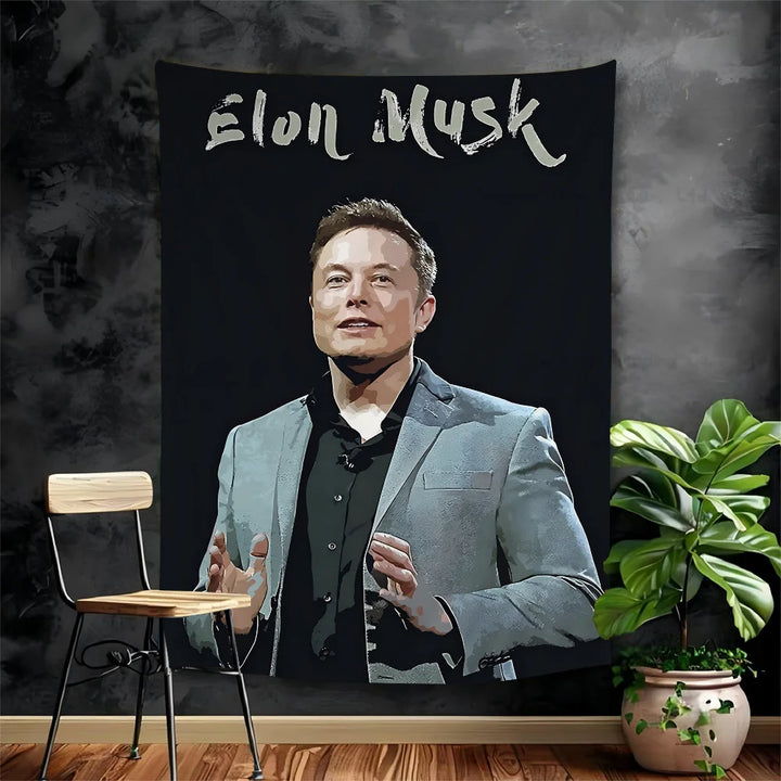 Buy Elon Musk Hippie Wall Tapestry | Merchelon.com