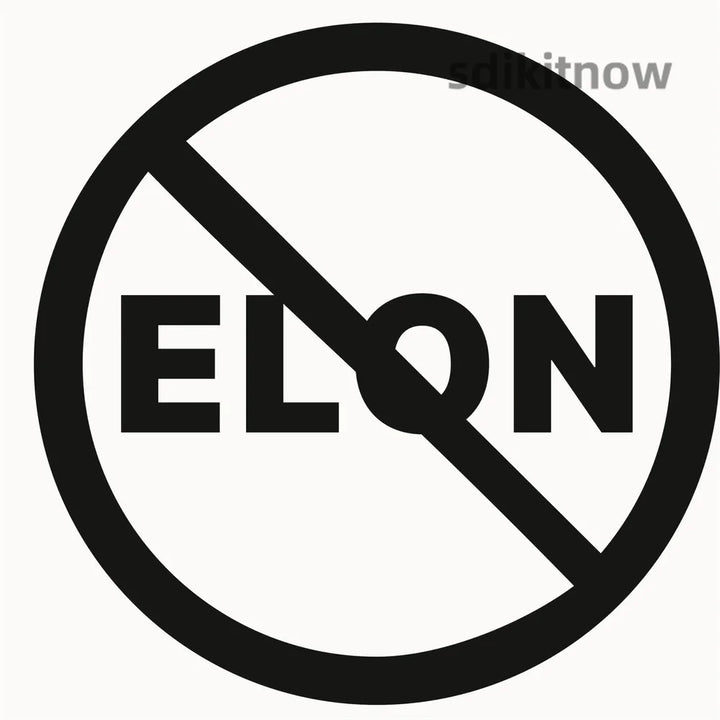 Anti-Elon Musk Vinyl Sticker