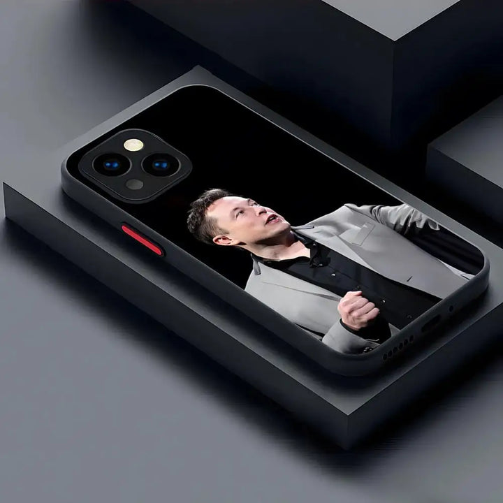 Elon Musk Matte Transparent Case | Merchelon.com