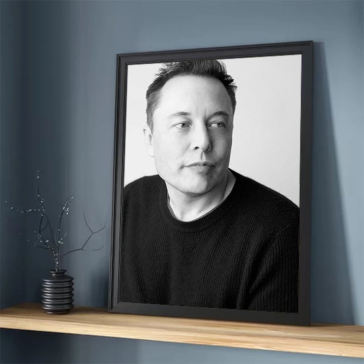 Elon Musk Canvas Wall Art - Home & Room Decor | Merchelon