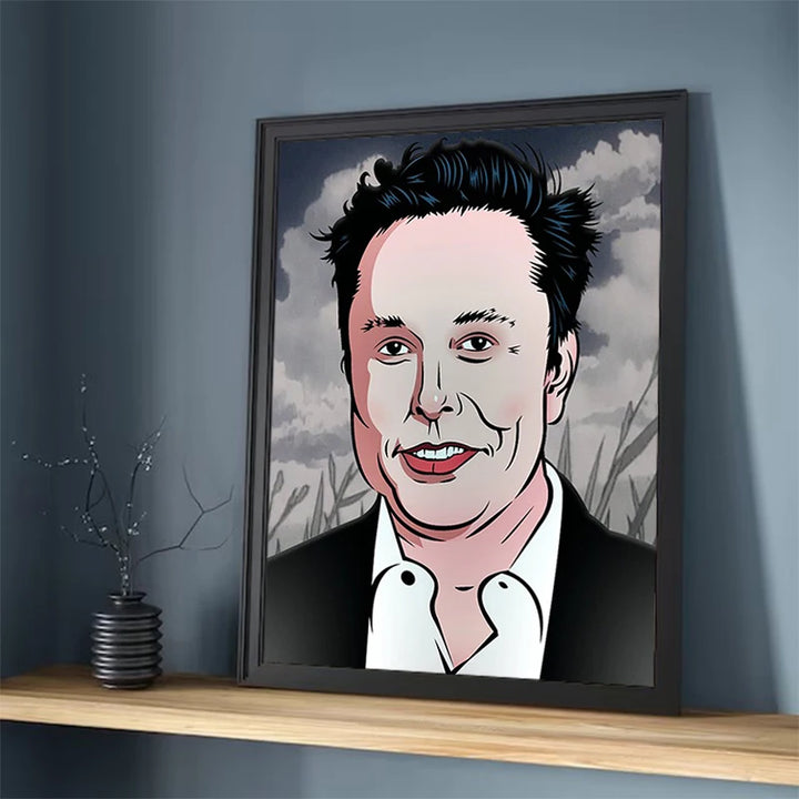 Elon Musk Canvas Poster - Wall Art for Bedroom | Merchelon