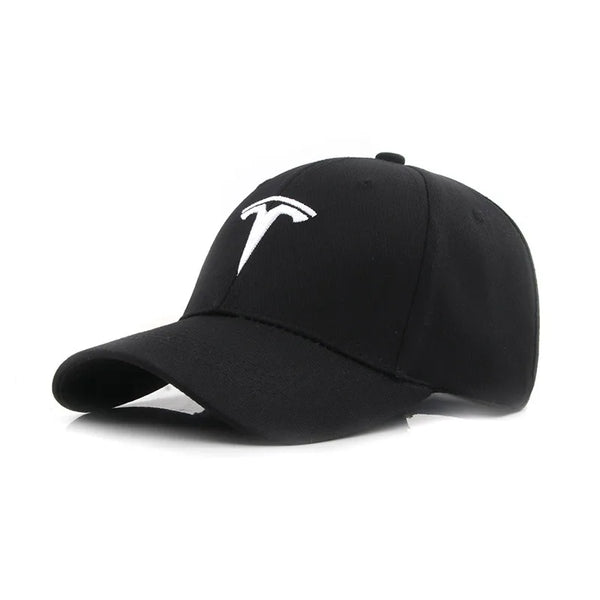 High-Grade Tesla Logo Adjustable Baseball Hat – Premium Cotton Cap for Outdoor & Auto Enthusiasts