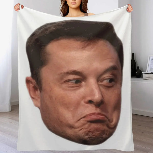 Elon Musk Throw Blanket