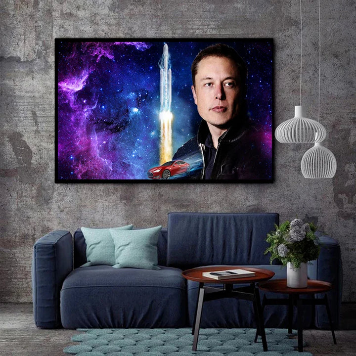 Buy Inspirational Elon Musk HD Canvas Poster | Merchelon.com