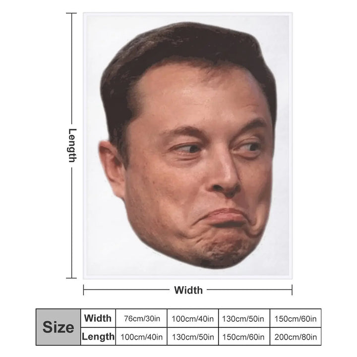 Elon Musk Throw Blanket