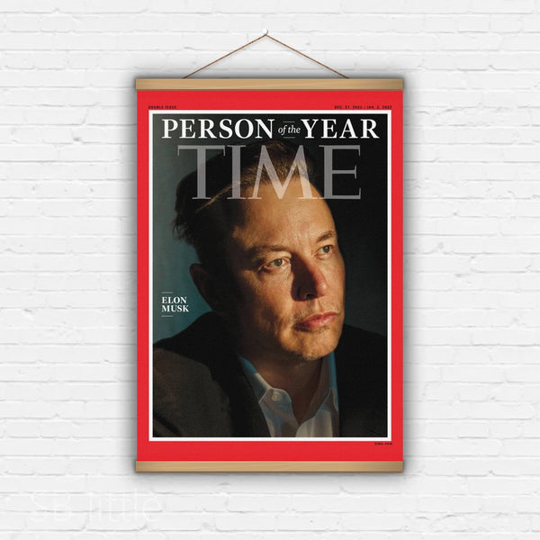 Elon Musk Time Magazine Cover Canvas | Merchelon.com