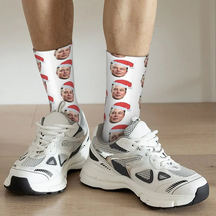 Elon Musk Harajuku Socks - Sweat-Absorbing & Comfy