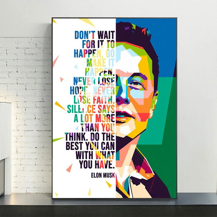 Buy Inspirational Elon Musk Art Poster | Merchelon.com