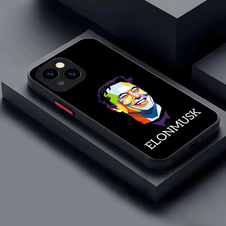 Elon Musk Matte Transparent Case | Merchelon.com