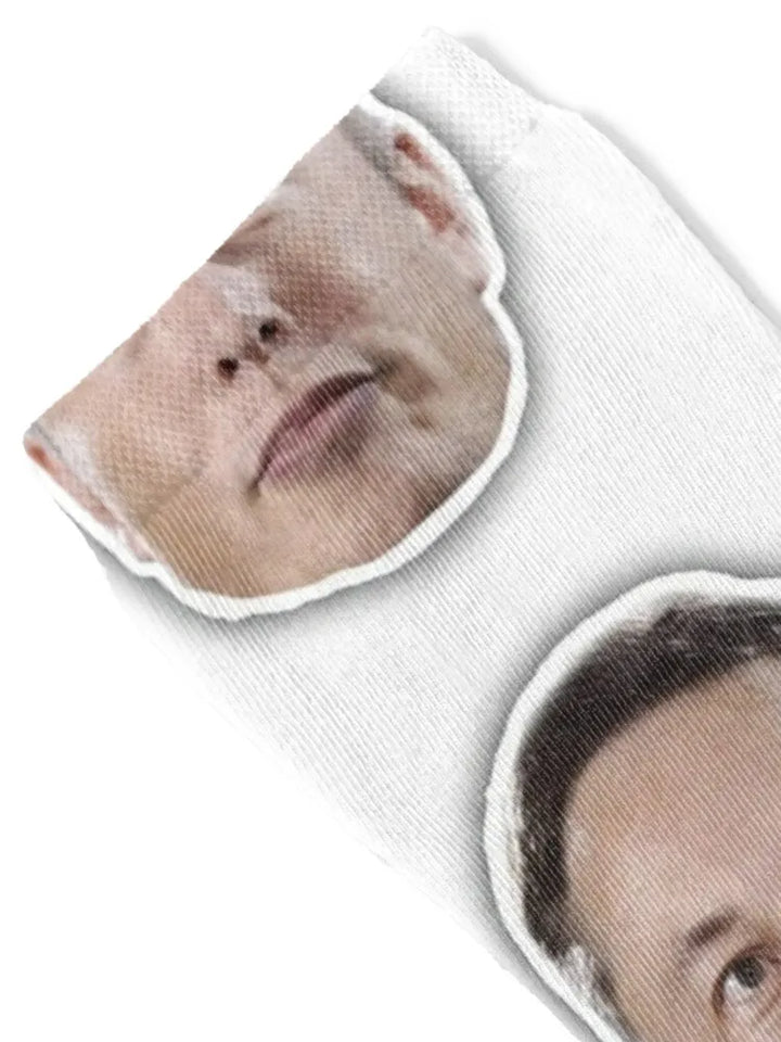 Elon Musk Face Crew Socks | Merchelon.com