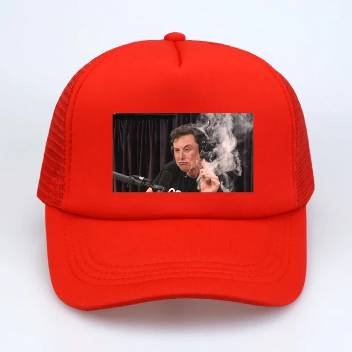 Elon Musk Smoking Snapback Cap – Adjustable Hat | Merchelon