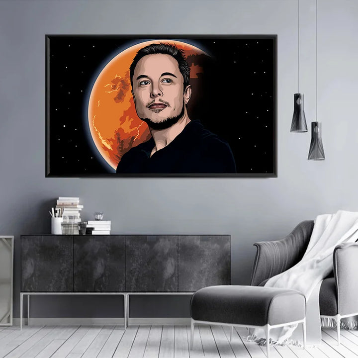 Buy Inspirational Elon Musk HD Canvas Poster | Merchelon.com
