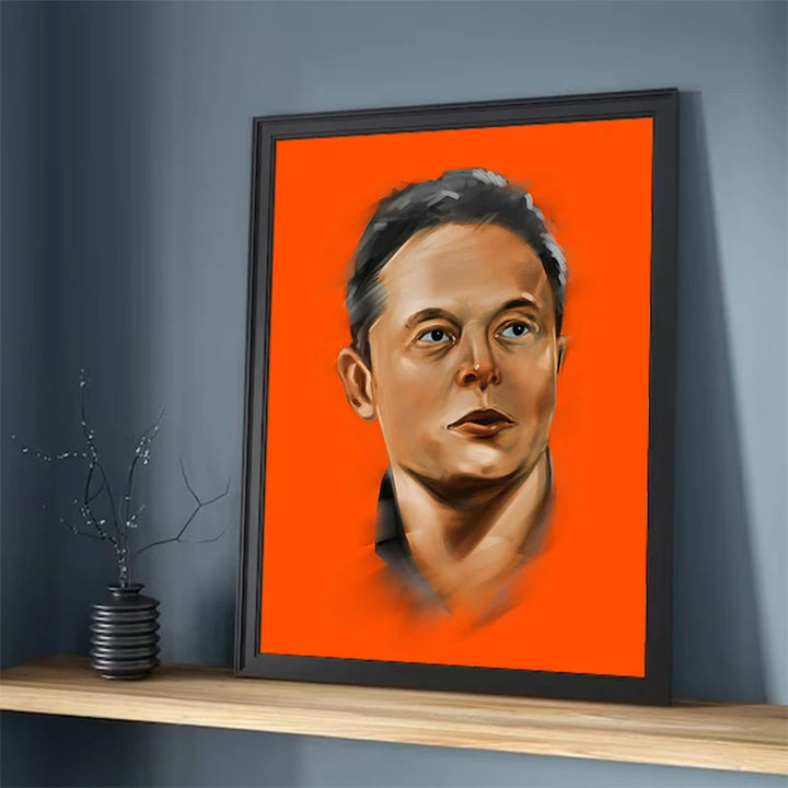 Elon Musk Canvas Wall Art - Home & Room Decor | Merchelon