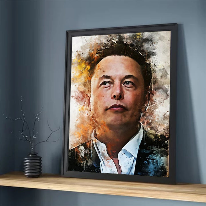 Elon Musk Canvas Poster - Wall Art for Bedroom | Merchelon