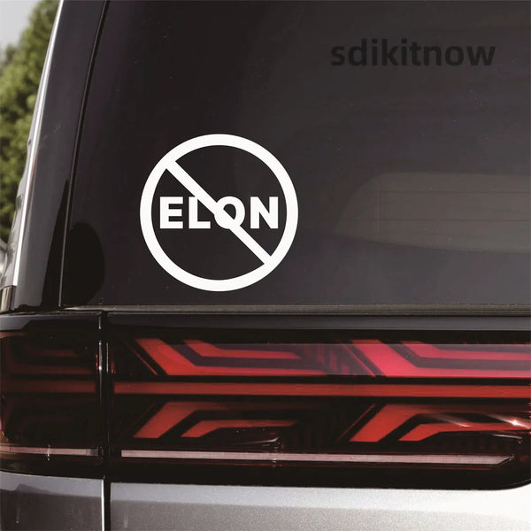 Anti-Elon Musk Vinyl Sticker