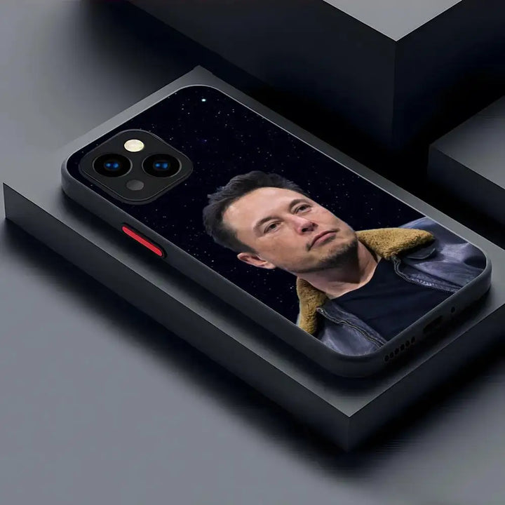 Elon Musk Matte Transparent Case | Merchelon.com