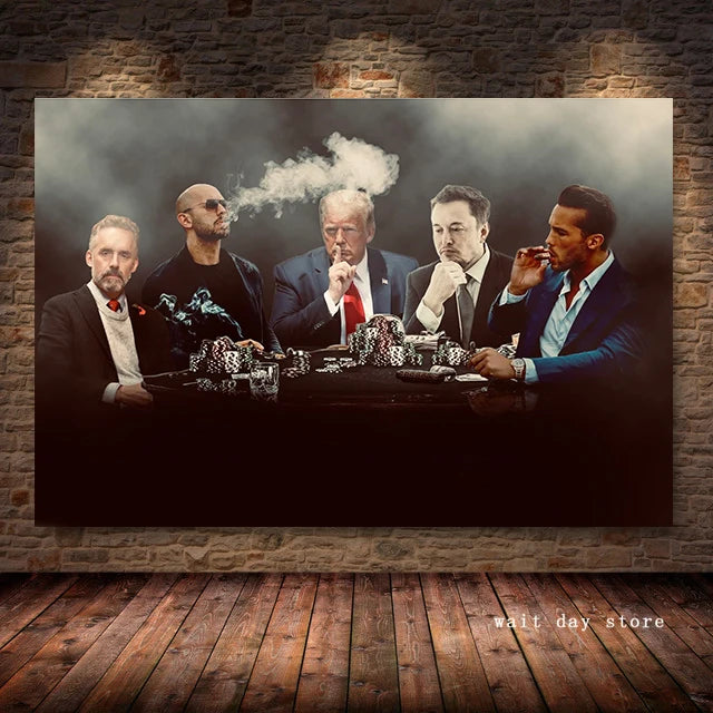 Andrew Tate & Elon Musk Wall Art