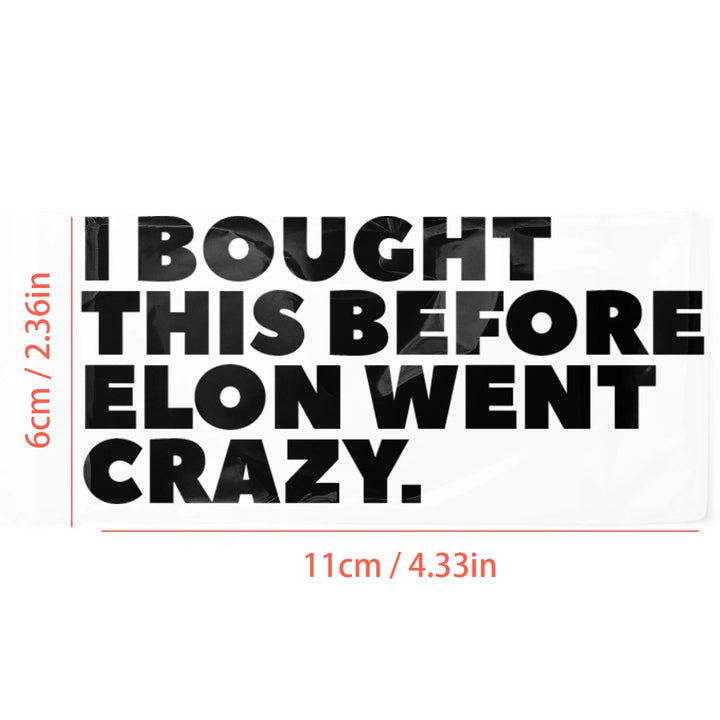 Car Bumper Sticker