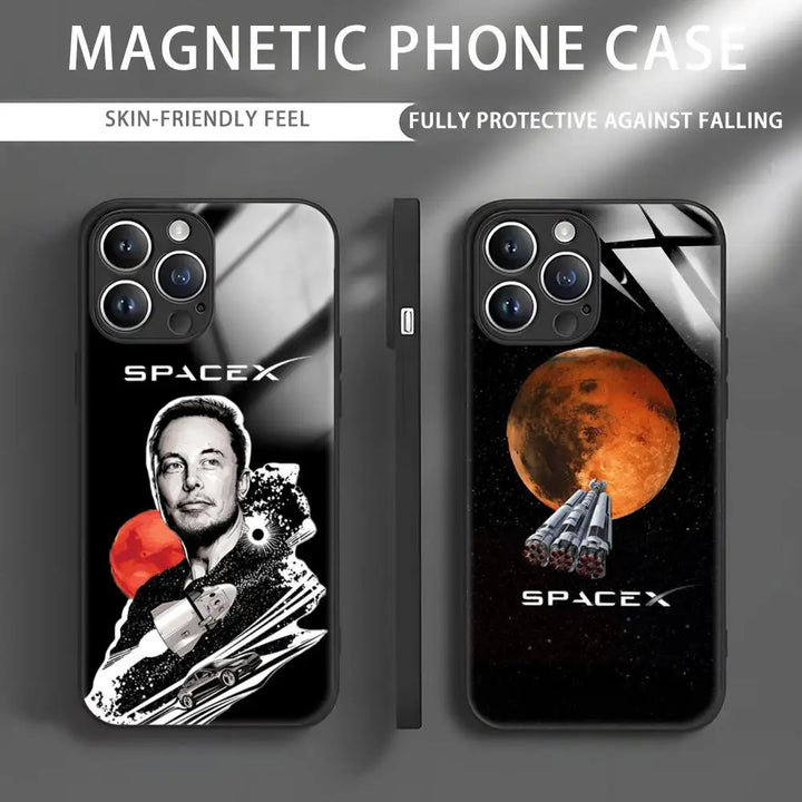 Buy ELON MUSK Magnetic Glass Phone Case | Merchelon.com