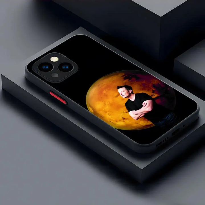 Elon Musk Matte Transparent Case | Merchelon.com
