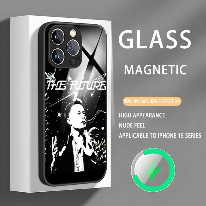 Buy ELON MUSK Magnetic Glass Phone Case | Merchelon.com