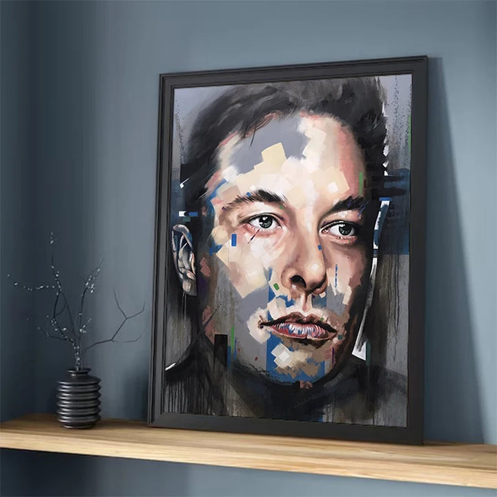 Elon Musk Canvas Poster - Wall Art for Bedroom | Merchelon