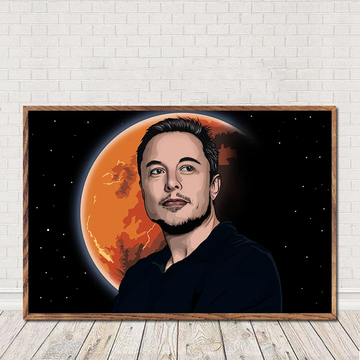 Buy Inspirational Elon Musk Art Poster | Merchelon.com