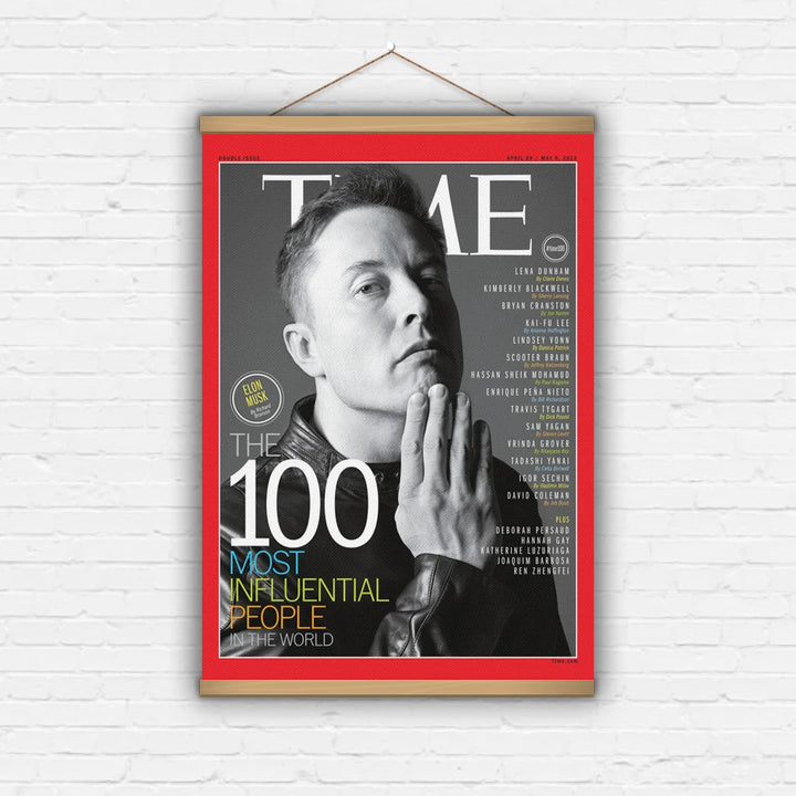 Elon Musk Time Magazine Cover Canvas | Merchelon.com